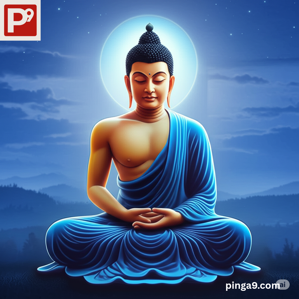 Lord Gautam Buddh in deep meditation