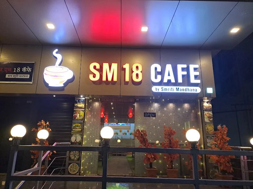 SM 18 CAFE at s Sangli is owned by Smriti Mandhana -pic courtesy Google