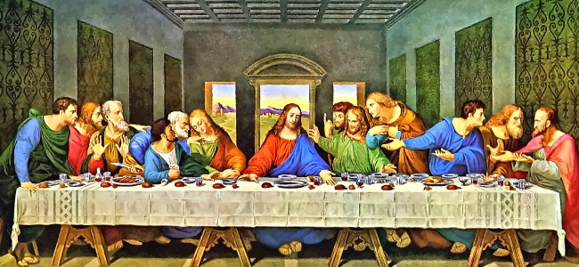 Last Supper painting Last Supper painting (courtesy- Italy-sites.info)